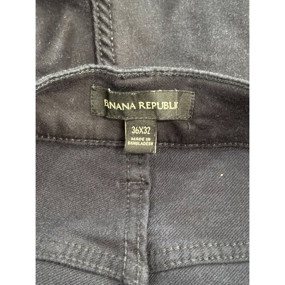 Banana Republic Mens Black Jeans 36x32 Relaxed Fit Straight Leg - Picture 3 of 10